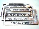 Chrome license plate frames